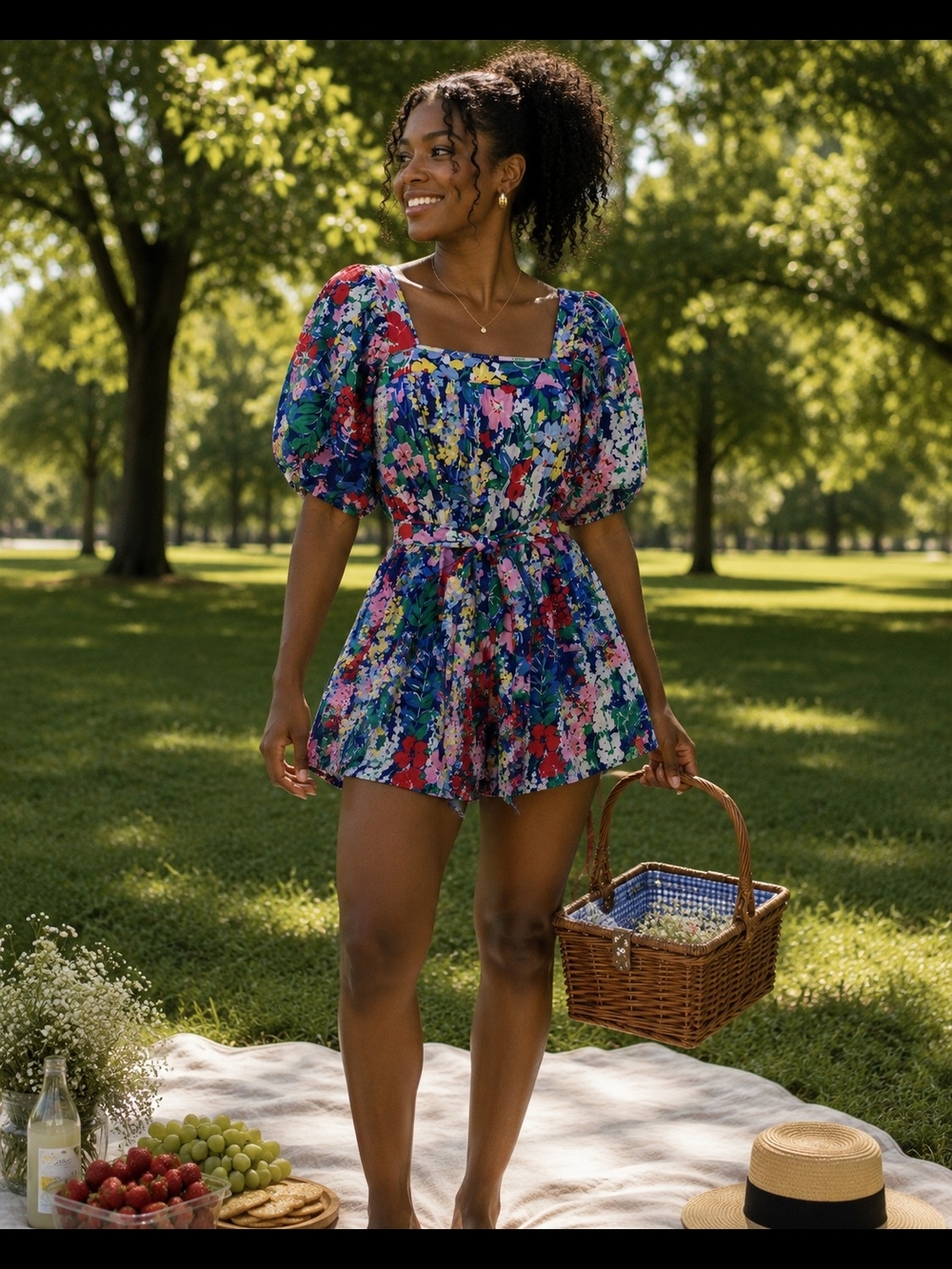 Entro Floral Romper Size Small